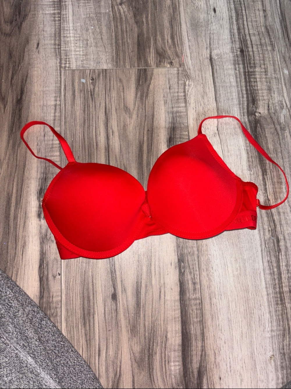 Juicy Couture Red Padded Push-Up Bra